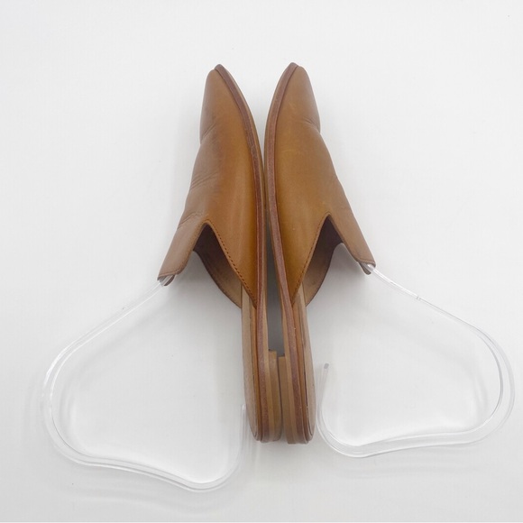 Madewell Brown Leather Women's Mules sandals Casual Summer Spring Sz 6 - Picture 5 of 9